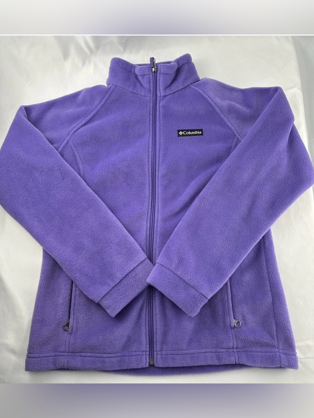 Columbia Kids' Purple Full-Zip Fleece Jacket size tag removed